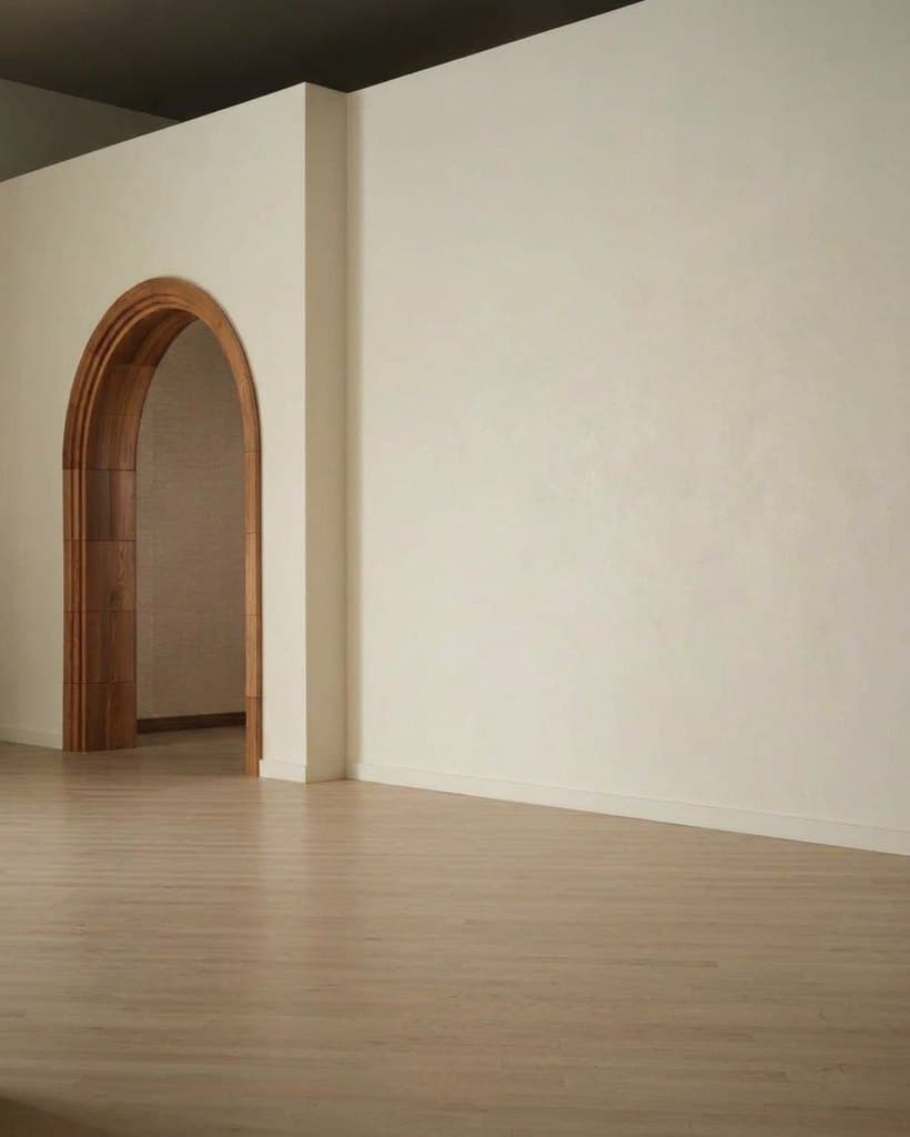 Empty living room before design